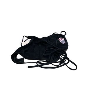 Savage Fenty Black Halter Top SzM nwt